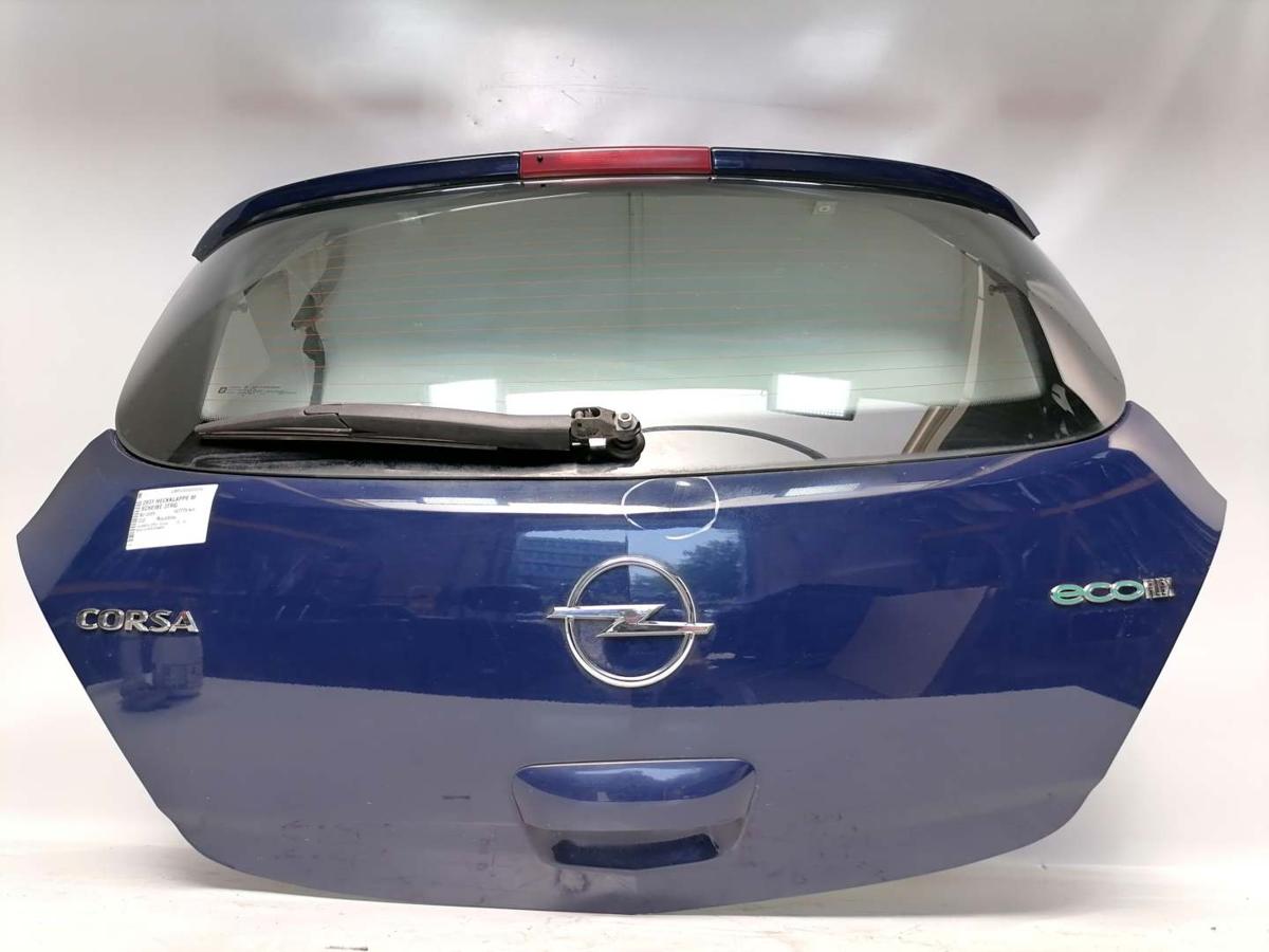 Opel Corsa D original Heckklappe mit Heckscheibe 20Z Royalblau 3-Türer Bj.2009